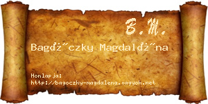 Bagóczky Magdaléna névjegykártya